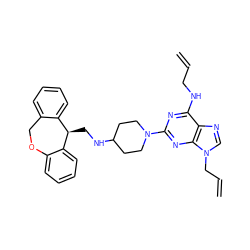 C=CCNc1nc(N2CCC(NC[C@@H]3c4ccccc4COc4ccccc43)CC2)nc2c1ncn2CC=C ZINC000013759606