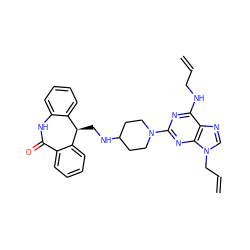 C=CCNc1nc(N2CCC(NC[C@@H]3c4ccccc4NC(=O)c4ccccc43)CC2)nc2c1ncn2CC=C ZINC000027407026