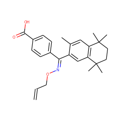 C=CCO/N=C(\c1ccc(C(=O)O)cc1)c1cc2c(cc1C)C(C)(C)CCC2(C)C ZINC000027863351