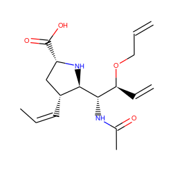 C=CCO[C@@H](C=C)[C@H](NC(C)=O)[C@@H]1N[C@@H](C(=O)O)C[C@H]1/C=C\C ZINC000029040250