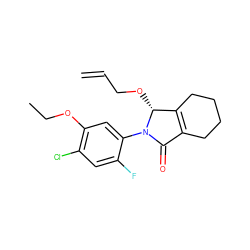 C=CCO[C@@H]1C2=C(CCCC2)C(=O)N1c1cc(OCC)c(Cl)cc1F ZINC000103208715