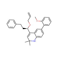 C=CCO[C@H](CCc1ccccc1)C1=CC(C)(C)Nc2ccc(-c3ccccc3OC)cc21 ZINC000014968776