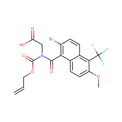 C=CCOC(=O)N(CC(=O)O)C(=O)c1c(Br)ccc2c(C(F)(F)F)c(OC)ccc12 ZINC000028353517