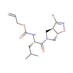 C=CCOC(=O)N[C@@H](CC(C)C)C(=O)N1C[C@H]2ON=C(Br)[C@@H]2C1 ZINC000473158139