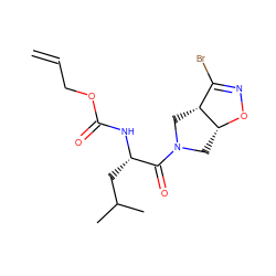 C=CCOC(=O)N[C@@H](CC(C)C)C(=O)N1C[C@H]2ON=C(Br)[C@H]2C1 ZINC000473158140