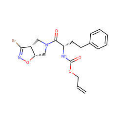 C=CCOC(=O)N[C@@H](CCc1ccccc1)C(=O)N1C[C@@H]2ON=C(Br)[C@@H]2C1 ZINC000473153576