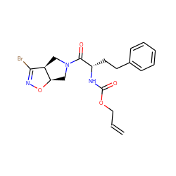 C=CCOC(=O)N[C@@H](CCc1ccccc1)C(=O)N1C[C@H]2ON=C(Br)[C@H]2C1 ZINC000473153561