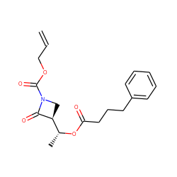 C=CCOC(=O)N1C[C@@H]([C@@H](C)OC(=O)CCCc2ccccc2)C1=O ZINC000095598347