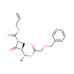 C=CCOC(=O)N1C[C@@H]([C@@H](C)OC(=O)COCc2ccccc2)C1=O ZINC000095596918