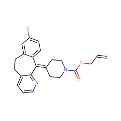 C=CCOC(=O)N1CCC(=C2c3ccc(Cl)cc3CCc3cccnc32)CC1 ZINC000299828050