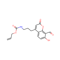 C=CCOC(=O)NCCCc1cc(=O)oc2c(C=O)c(O)ccc12 ZINC000169348336