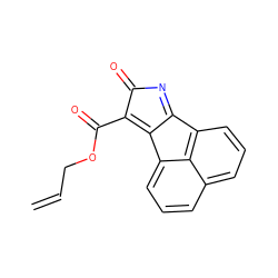 C=CCOC(=O)c1c2c3cccc4cccc(c-2nc1=O)c43 ZINC000071280818