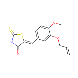 C=CCOc1cc(/C=C2\SC(=S)NC2=O)ccc1OC ZINC000029126311