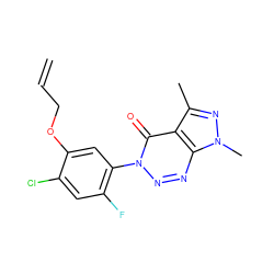 C=CCOc1cc(-n2nnc3c(c(C)nn3C)c2=O)c(F)cc1Cl ZINC000098082560