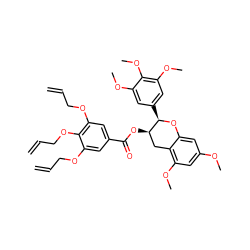 C=CCOc1cc(C(=O)O[C@@H]2Cc3c(OC)cc(OC)cc3O[C@@H]2c2cc(OC)c(OC)c(OC)c2)cc(OCC=C)c1OCC=C ZINC000200350545