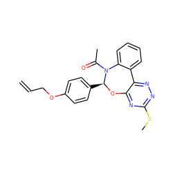 C=CCOc1ccc([C@@H]2Oc3nc(SC)nnc3-c3ccccc3N2C(C)=O)cc1 ZINC000002073805