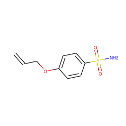 C=CCOc1ccc(S(N)(=O)=O)cc1 ZINC000059971236