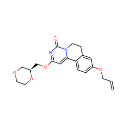 C=CCOc1ccc2c(c1)CCn1c-2cc(OC[C@@H]2COCCO2)nc1=O ZINC000142972725