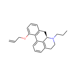 C=CCOc1cccc2c1-c1cccc3c1[C@@H](C2)N(CCC)CC3 ZINC000045365169