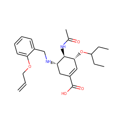 C=CCOc1ccccc1CN[C@H]1CC(C(=O)O)=C[C@@H](OC(CC)CC)[C@@H]1NC(C)=O ZINC000213842083