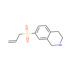 C=CCS(=O)(=O)c1ccc2c(c1)CNCC2 ZINC000013782655