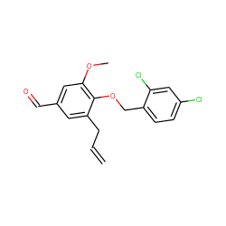 C=CCc1cc(C=O)cc(OC)c1OCc1ccc(Cl)cc1Cl ZINC000001173204