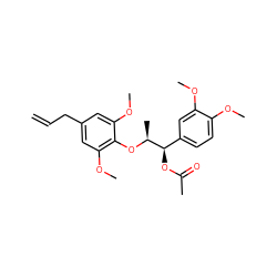 C=CCc1cc(OC)c(O[C@@H](C)[C@H](OC(C)=O)c2ccc(OC)c(OC)c2)c(OC)c1 ZINC000031156152