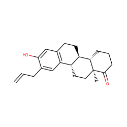 C=CCc1cc2c(cc1O)CC[C@@H]1[C@@H]2CC[C@]2(C)C(=O)CCC[C@@H]12 ZINC000035929951