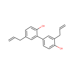 C=CCc1ccc(O)c(-c2ccc(O)c(CC=C)c2)c1 ZINC000000001536