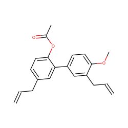 C=CCc1ccc(OC(C)=O)c(-c2ccc(OC)c(CC=C)c2)c1 ZINC000042920618