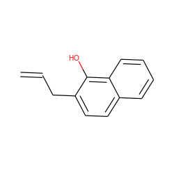 C=CCc1ccc2ccccc2c1O ZINC000027194618