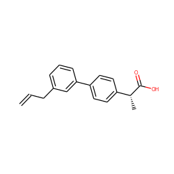 C=CCc1cccc(-c2ccc([C@@H](C)C(=O)O)cc2)c1 ZINC000026839786