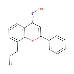 C=CCc1cccc2c(=NO)cc(-c3ccccc3)oc12 ZINC000299814437