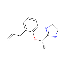 C=CCc1ccccc1O[C@@H](C)C1=NCCN1 ZINC000040957102