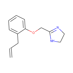 C=CCc1ccccc1OCC1=NCCN1 ZINC000013805955