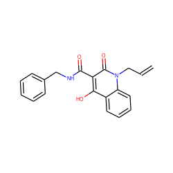 C=CCn1c(=O)c(C(=O)NCc2ccccc2)c(O)c2ccccc21 ZINC000100511412