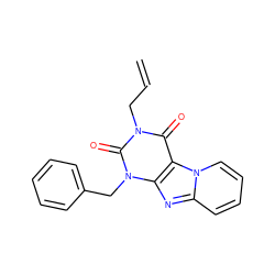 C=CCn1c(=O)c2c(nc3ccccn32)n(Cc2ccccc2)c1=O ZINC000013475106