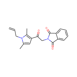 C=CCn1c(C)cc(C(=O)CN2C(=O)c3ccccc3C2=O)c1C ZINC000004195172