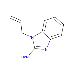 C=CCn1c(N)nc2ccccc21 ZINC000000233303