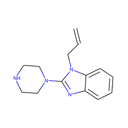 C=CCn1c(N2CCNCC2)nc2ccccc21 ZINC000026247891