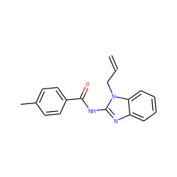 C=CCn1c(NC(=O)c2ccc(C)cc2)nc2ccccc21 ZINC000000274181