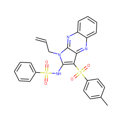 C=CCn1c(NS(=O)(=O)c2ccccc2)c(S(=O)(=O)c2ccc(C)cc2)c2nc3ccccc3nc21 ZINC000002327355