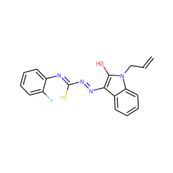 C=CCn1c(O)c(N=NC(S)=Nc2ccccc2F)c2ccccc21 ZINC000253978771