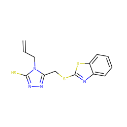 C=CCn1c(S)nnc1CSc1nc2ccccc2s1 ZINC000008680846