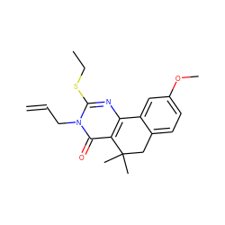 C=CCn1c(SCC)nc2c(c1=O)C(C)(C)Cc1ccc(OC)cc1-2 ZINC000103240825