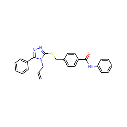 C=CCn1c(SCc2ccc(C(=O)Nc3ccccc3)cc2)nnc1-c1ccccc1 ZINC000001079741