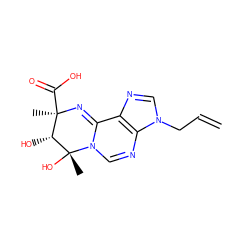 C=CCn1cnc2c1N=CN1C2=N[C@](C)(C(=O)O)[C@@H](O)[C@@]1(C)O ZINC000038304931