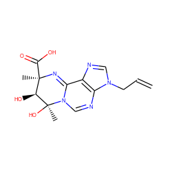 C=CCn1cnc2c1N=CN1C2=N[C@](C)(C(=O)O)[C@H](O)[C@]1(C)O ZINC000169332440