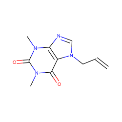 C=CCn1cnc2c1c(=O)n(C)c(=O)n2C ZINC000000367972