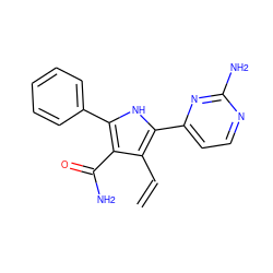 C=Cc1c(-c2ccnc(N)n2)[nH]c(-c2ccccc2)c1C(N)=O ZINC000064526723